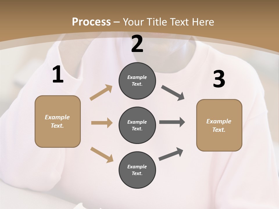 Mature Female Student Looking Confusion In Class PowerPoint Template
