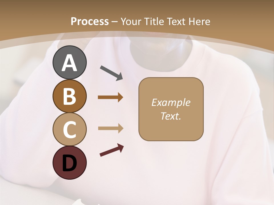 Mature Female Student Looking Confusion In Class PowerPoint Template
