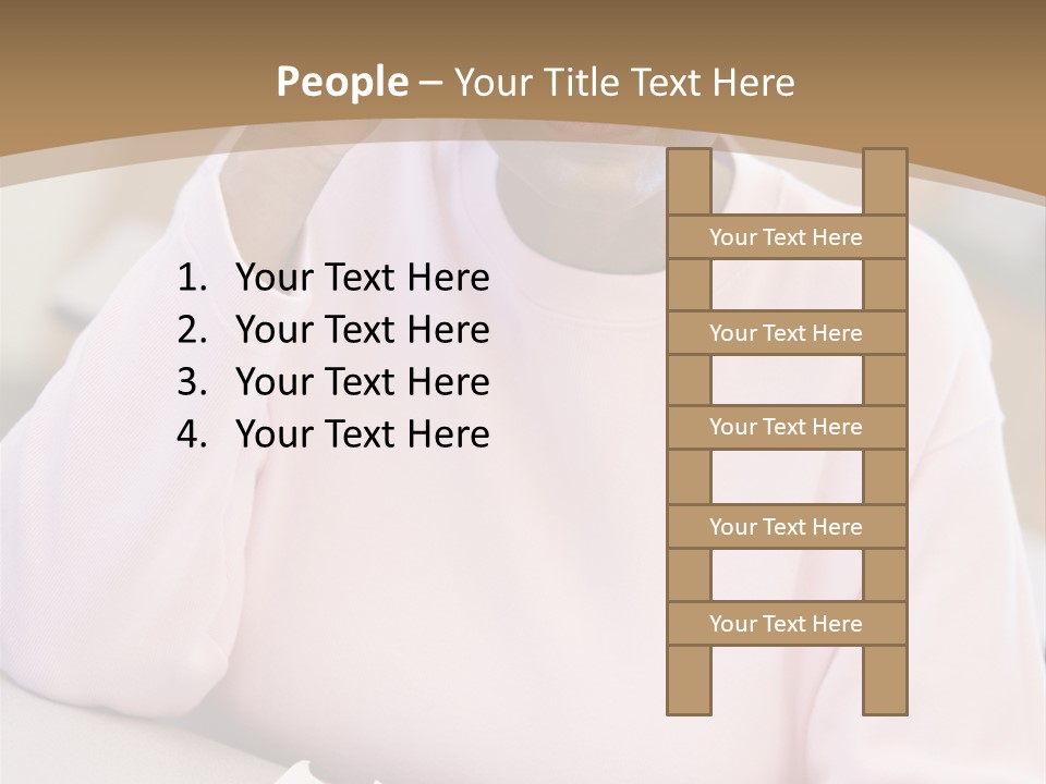 Mature Female Student Looking Confusion In Class PowerPoint Template