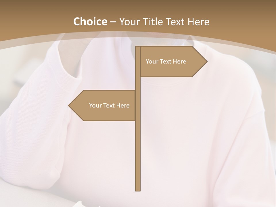 Mature Female Student Looking Confusion In Class PowerPoint Template