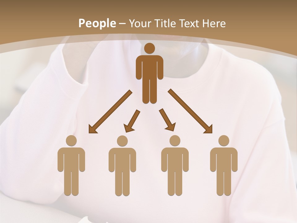 Mature Female Student Looking Confusion In Class PowerPoint Template