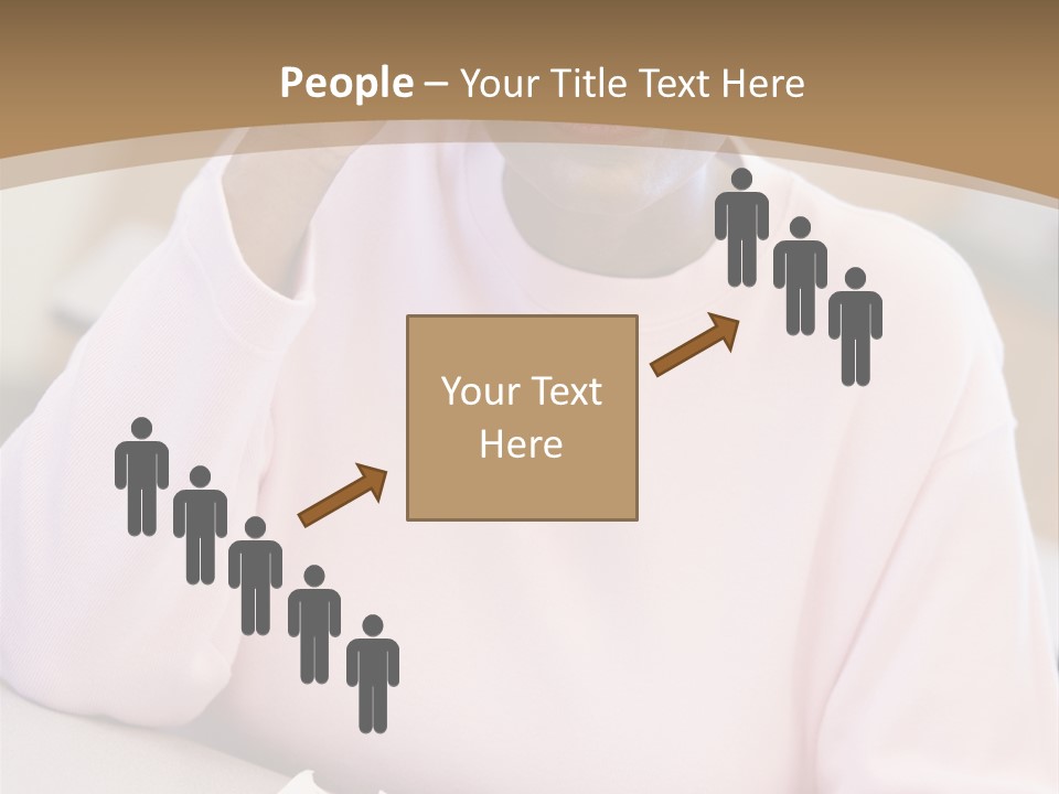 Mature Female Student Looking Confusion In Class PowerPoint Template