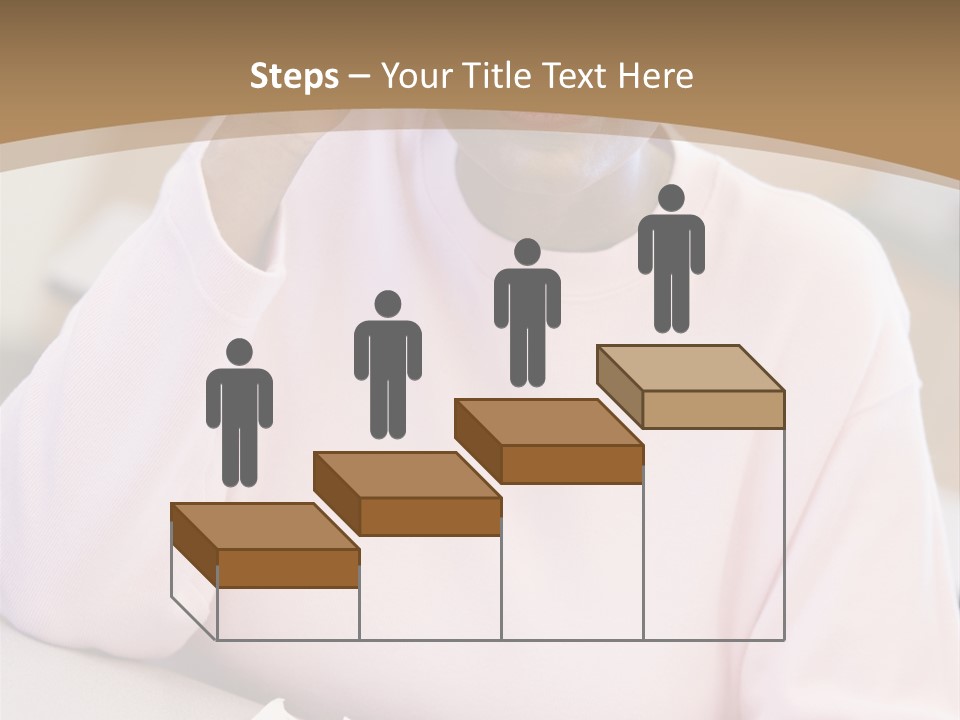 Mature Female Student Looking Confusion In Class PowerPoint Template