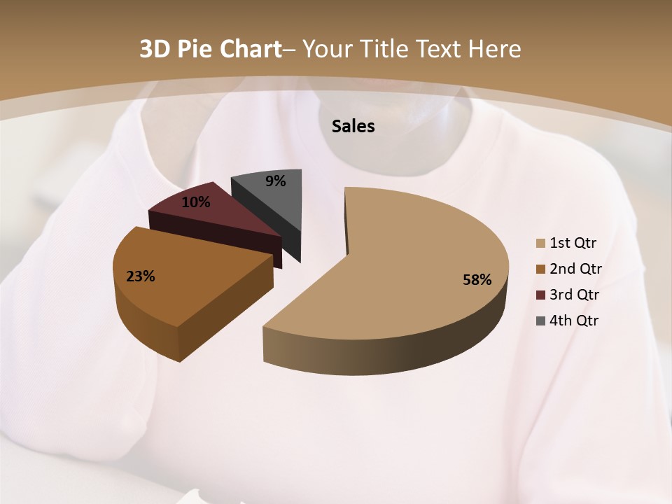 Mature Female Student Looking Confusion In Class PowerPoint Template