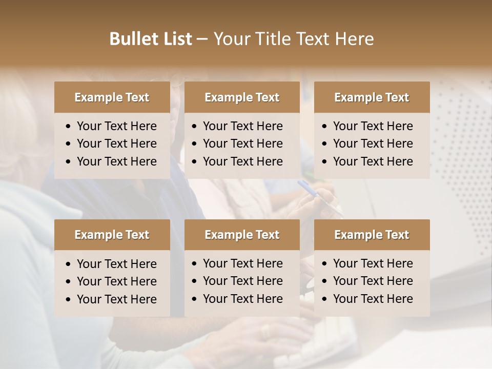 A Group Of People Looking At A Computer Screen PowerPoint Template