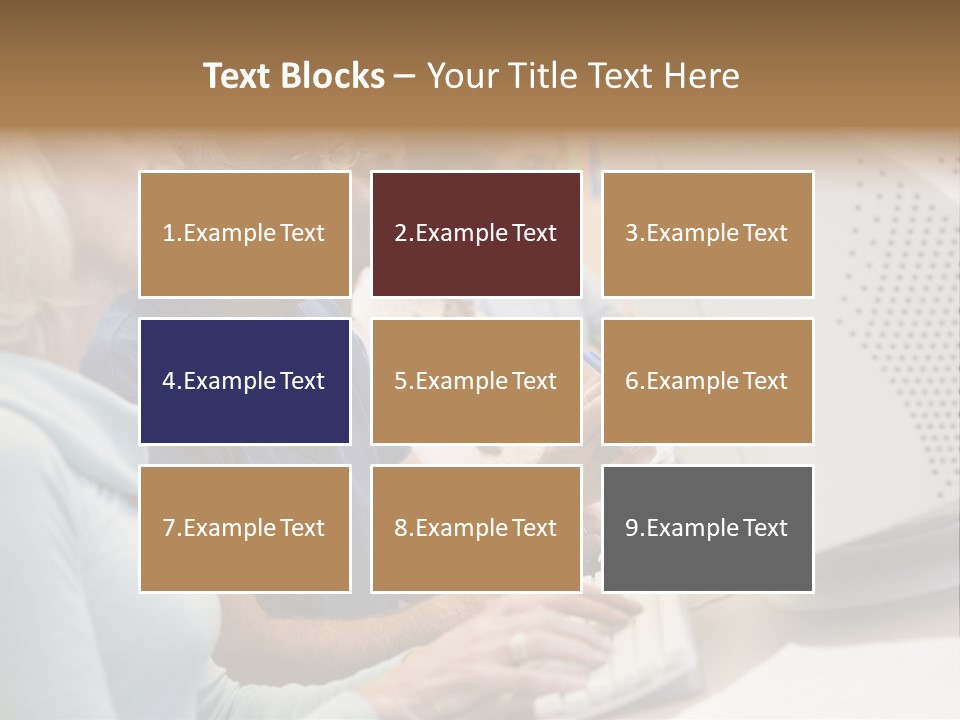 A Group Of People Looking At A Computer Screen PowerPoint Template
