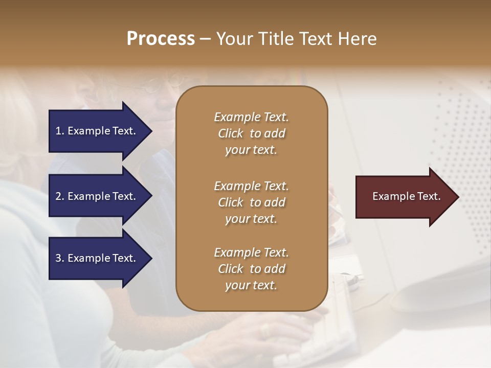 A Group Of People Looking At A Computer Screen PowerPoint Template