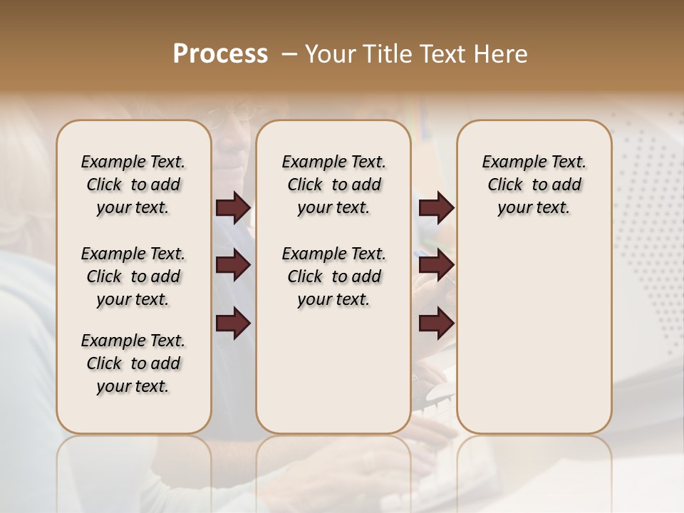 A Group Of People Looking At A Computer Screen PowerPoint Template