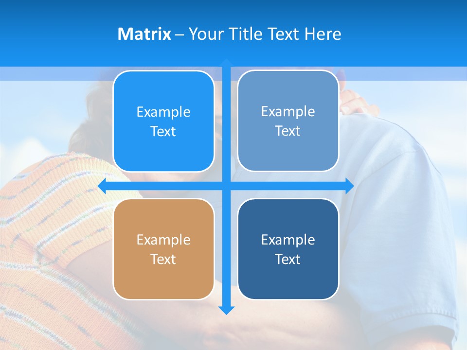 Smiling Happy Elderly Couple In Love Outdoor PowerPoint Template