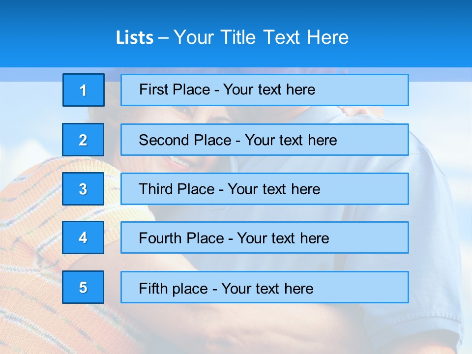 Smiling Happy Elderly Couple In Love Outdoor PowerPoint Template