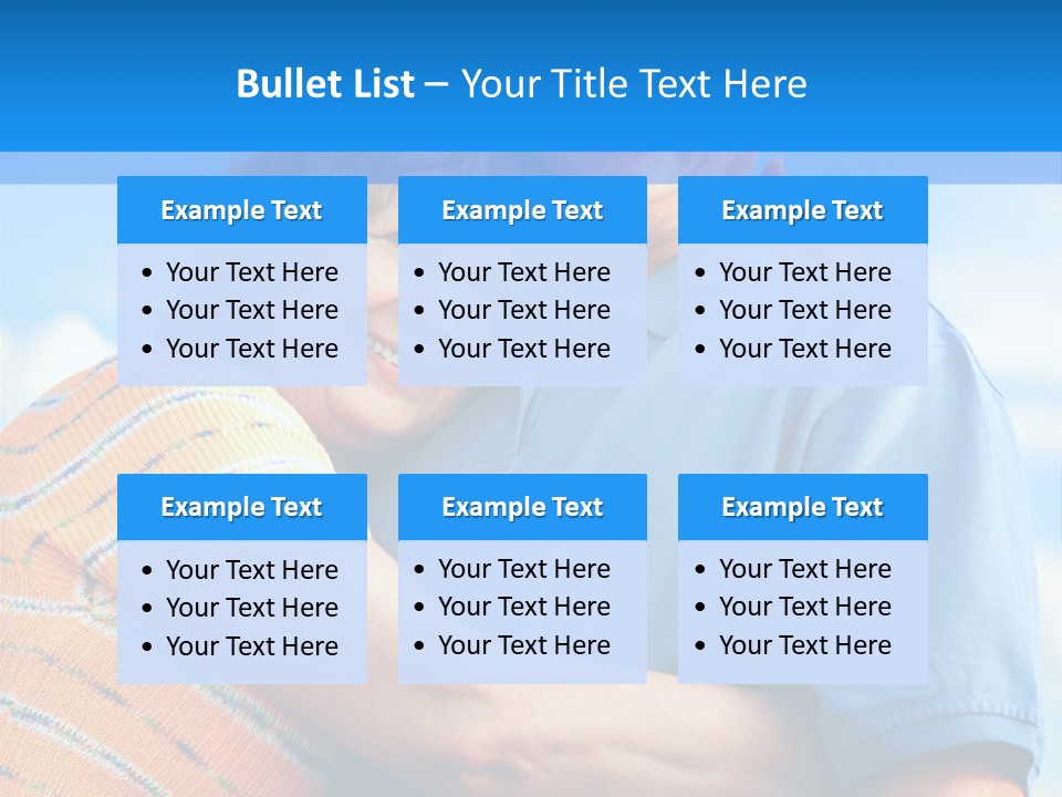 Smiling Happy Elderly Couple In Love Outdoor PowerPoint Template