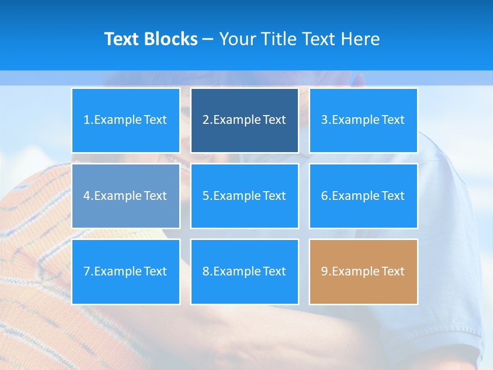 Smiling Happy Elderly Couple In Love Outdoor PowerPoint Template