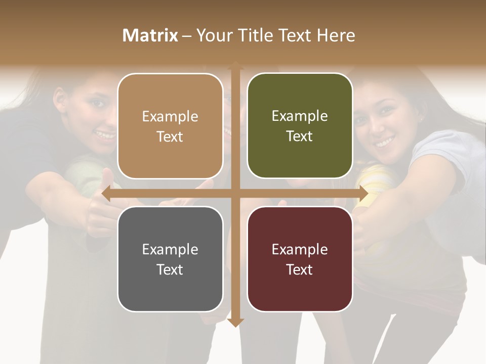 A Group Of Young People Giving Thumbs Up PowerPoint Template