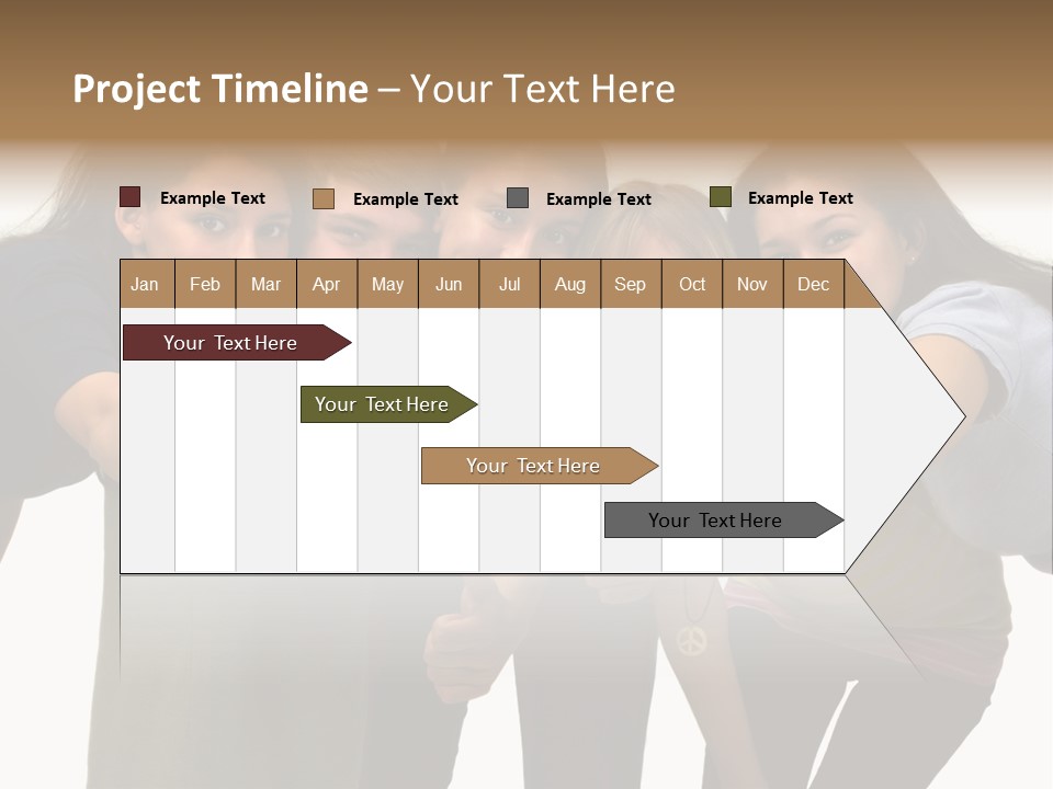 A Group Of Young People Giving Thumbs Up PowerPoint Template