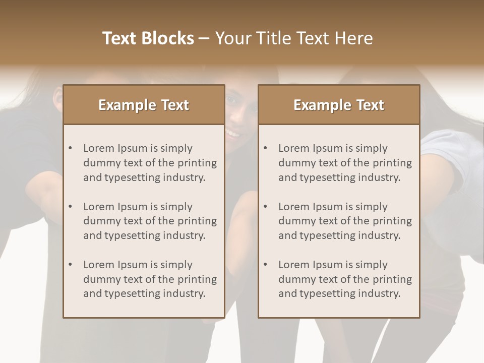A Group Of Young People Giving Thumbs Up PowerPoint Template