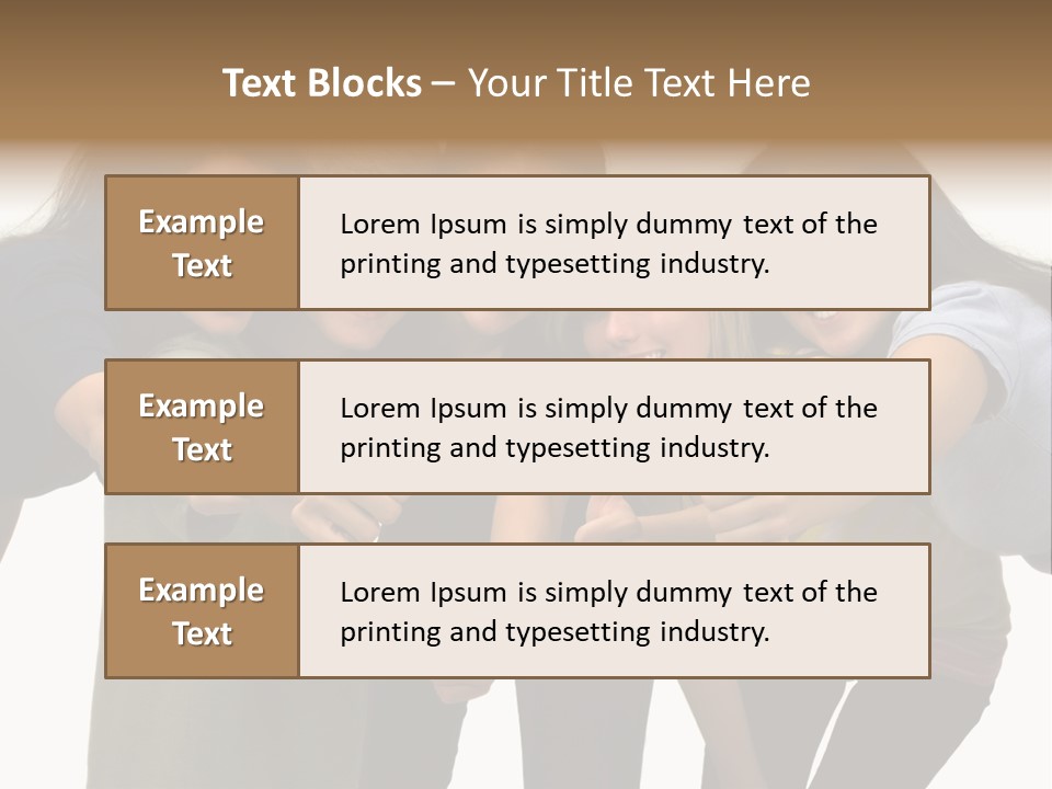A Group Of Young People Giving Thumbs Up PowerPoint Template