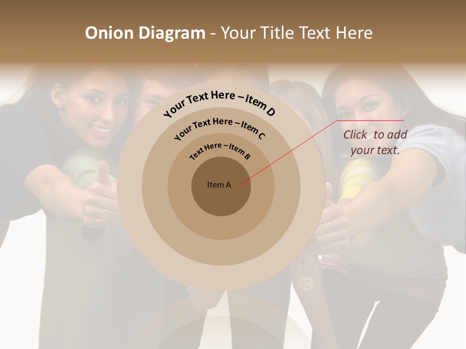 A Group Of Young People Giving Thumbs Up PowerPoint Template