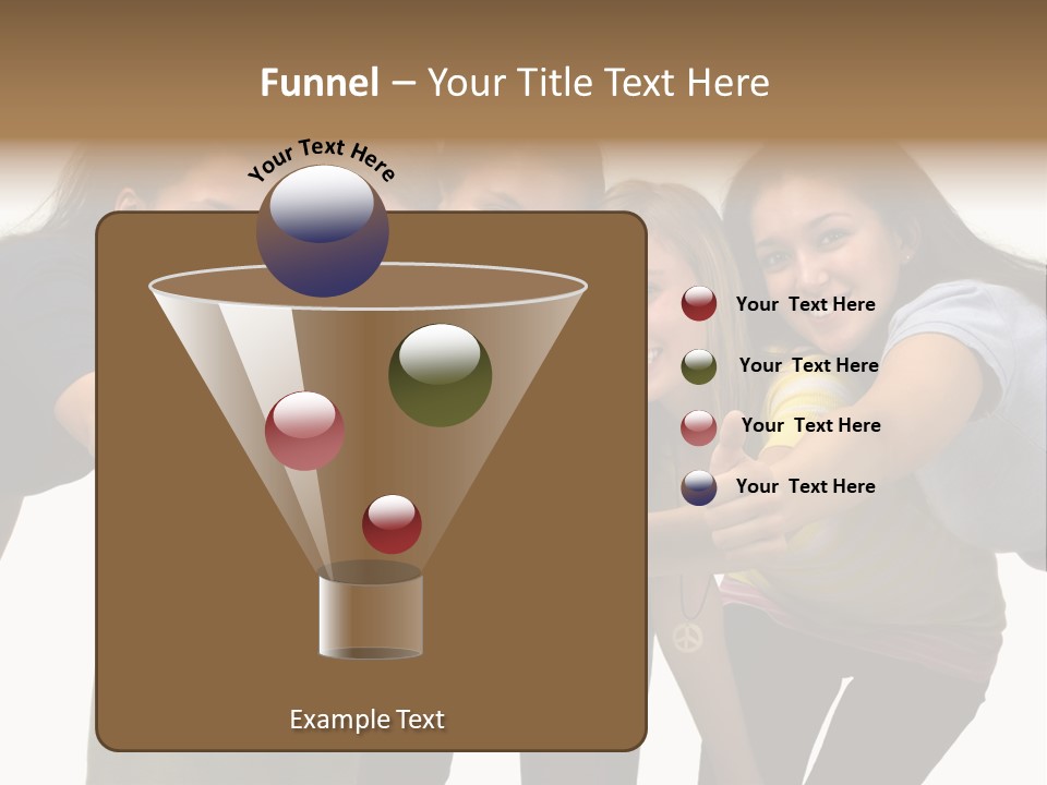 A Group Of Young People Giving Thumbs Up PowerPoint Template