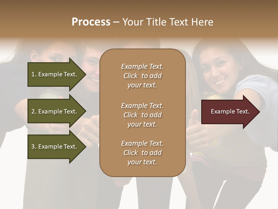 A Group Of Young People Giving Thumbs Up PowerPoint Template