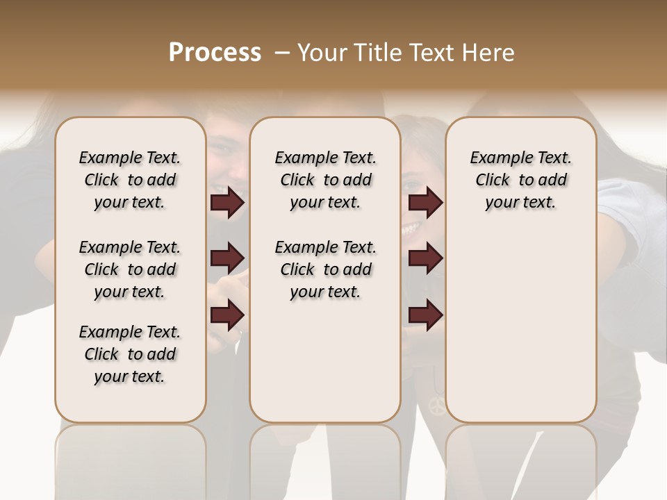 A Group Of Young People Giving Thumbs Up PowerPoint Template