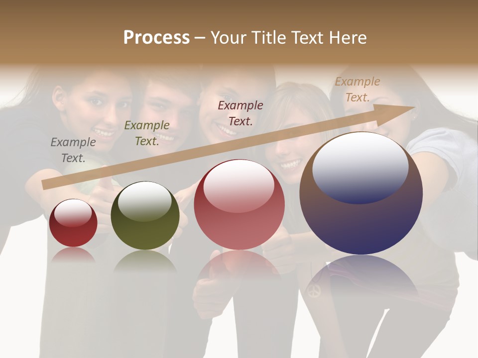 A Group Of Young People Giving Thumbs Up PowerPoint Template