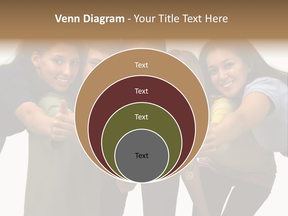 A Group Of Young People Giving Thumbs Up PowerPoint Template