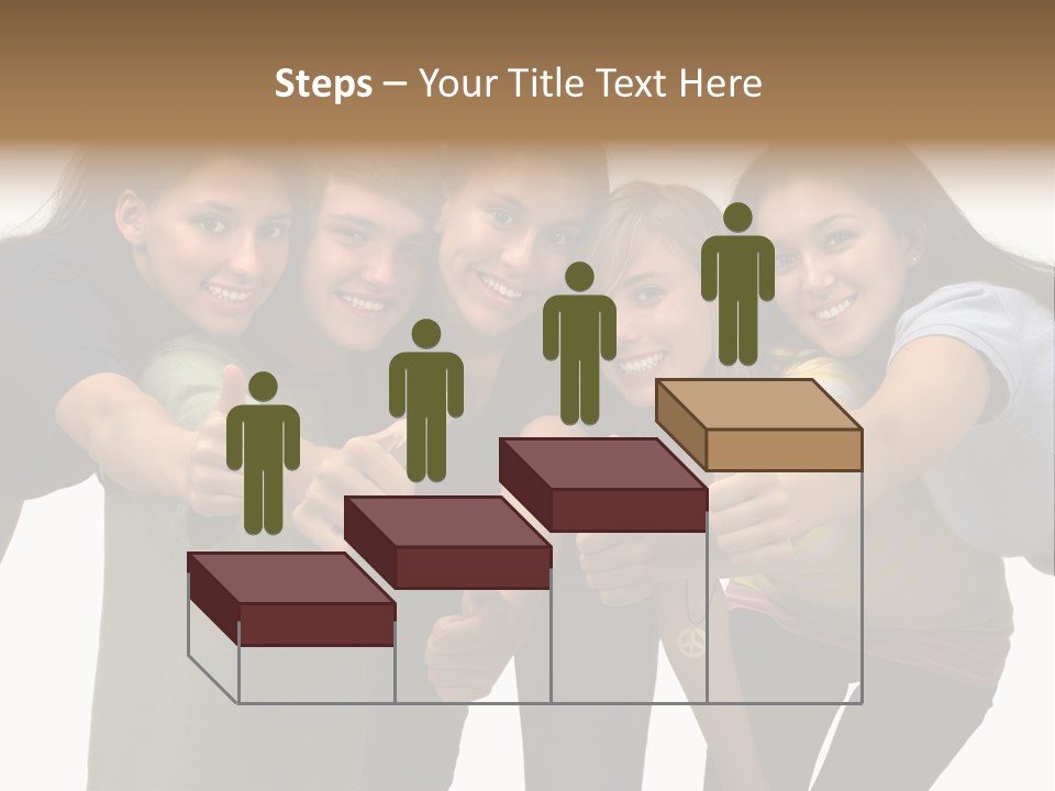 A Group Of Young People Giving Thumbs Up PowerPoint Template