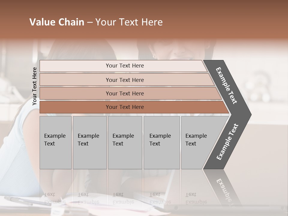 A Woman And A Girl Sitting In Front Of A Laptop Computer PowerPoint Template
