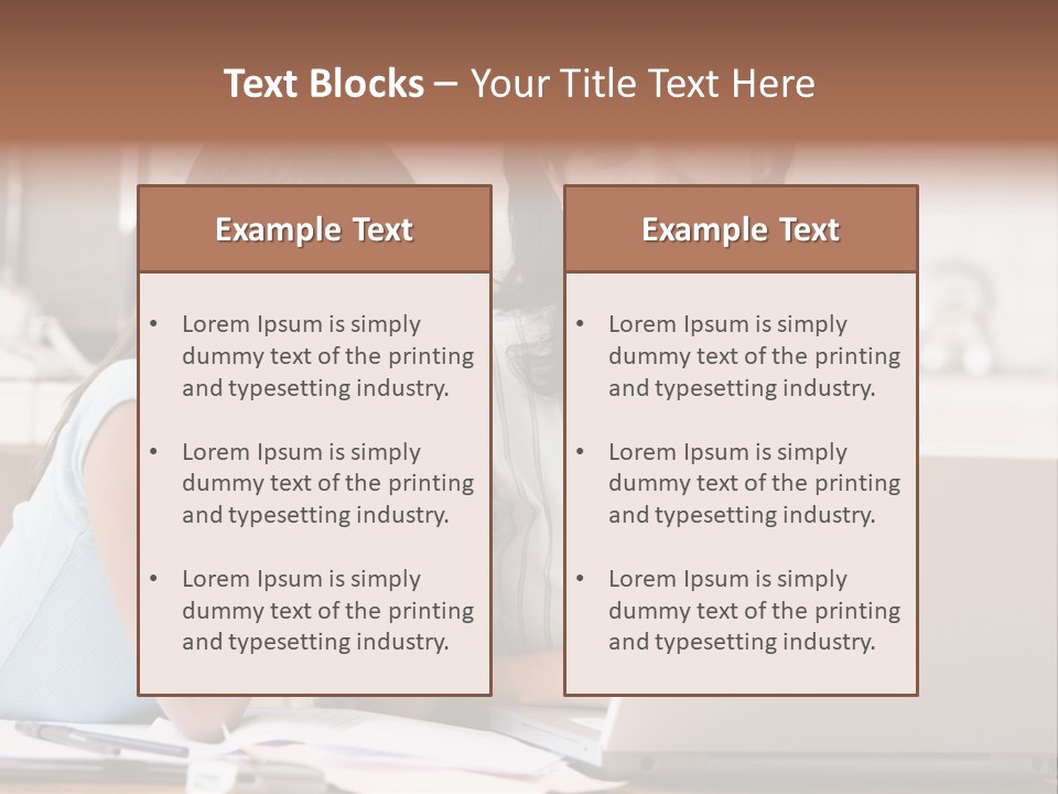 A Woman And A Girl Sitting In Front Of A Laptop Computer PowerPoint Template
