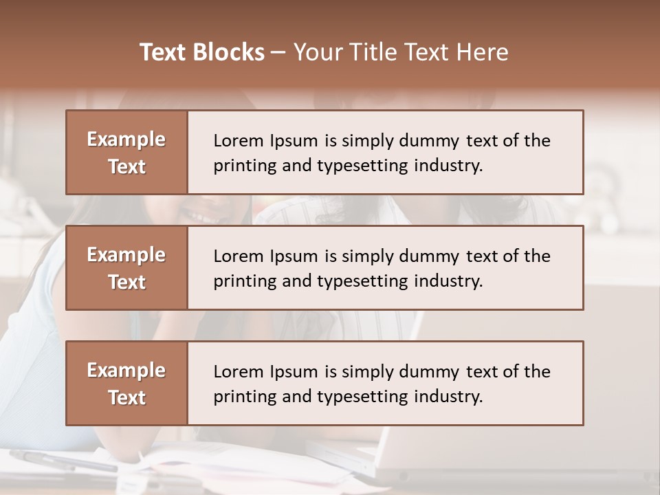 A Woman And A Girl Sitting In Front Of A Laptop Computer PowerPoint Template
