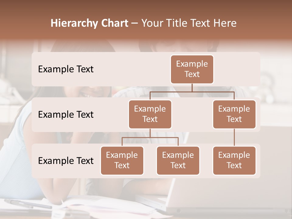 A Woman And A Girl Sitting In Front Of A Laptop Computer PowerPoint Template