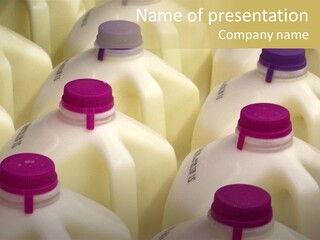 Milk Jugs PowerPoint Template