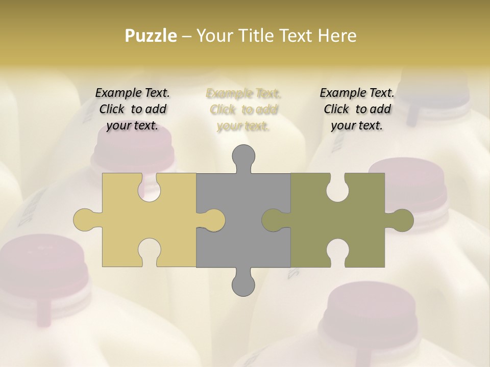 Milk Jugs PowerPoint Template