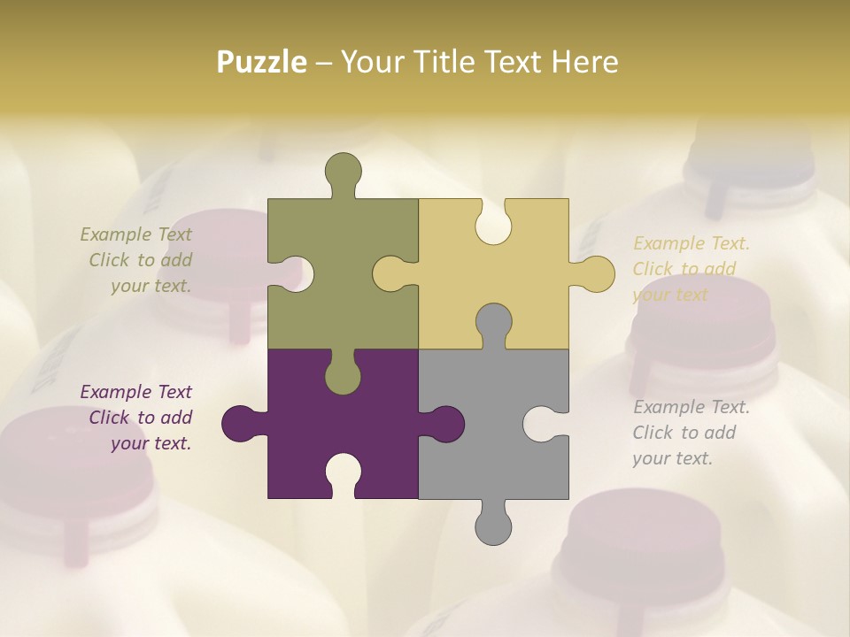 Milk Jugs PowerPoint Template