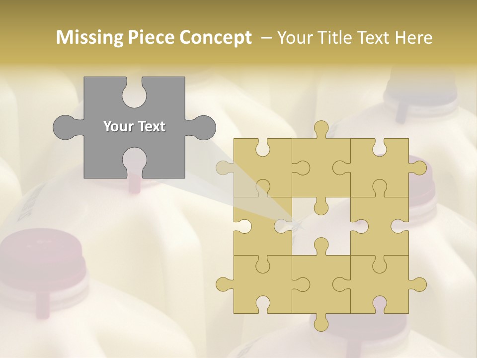 Milk Jugs PowerPoint Template