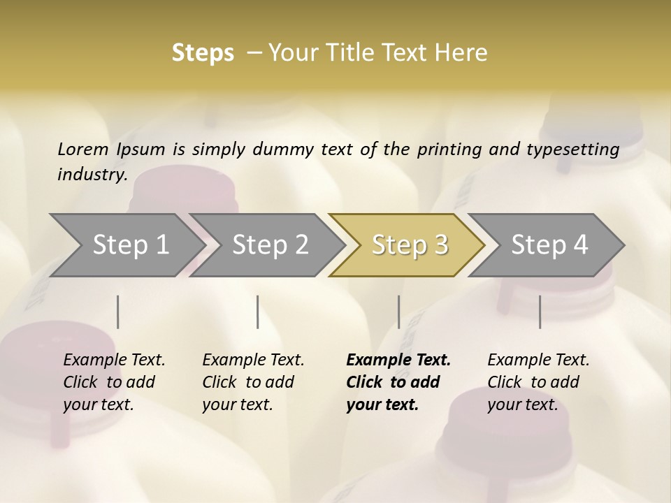 Milk Jugs PowerPoint Template