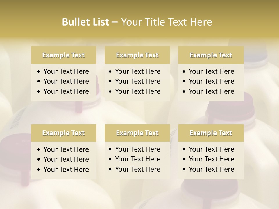 Milk Jugs PowerPoint Template