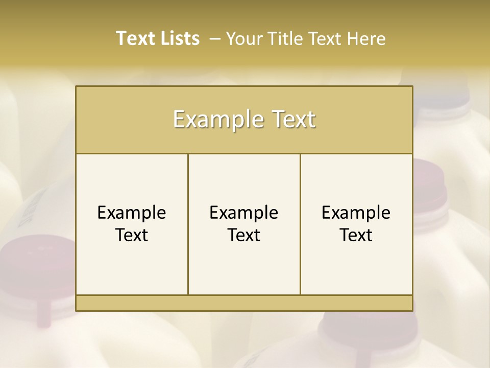 Milk Jugs PowerPoint Template