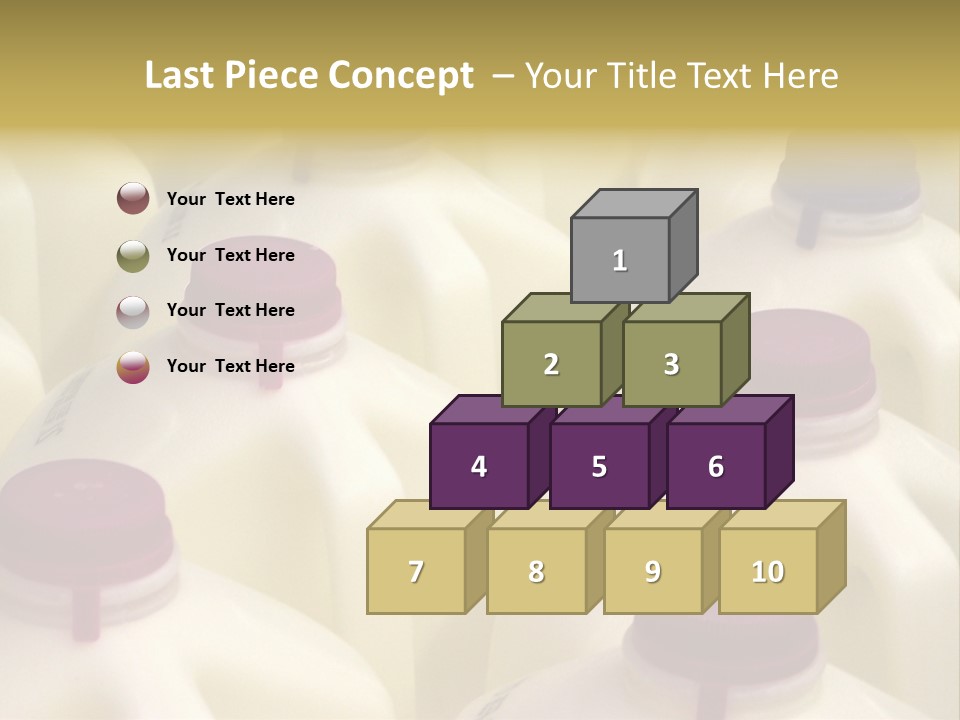 Milk Jugs PowerPoint Template