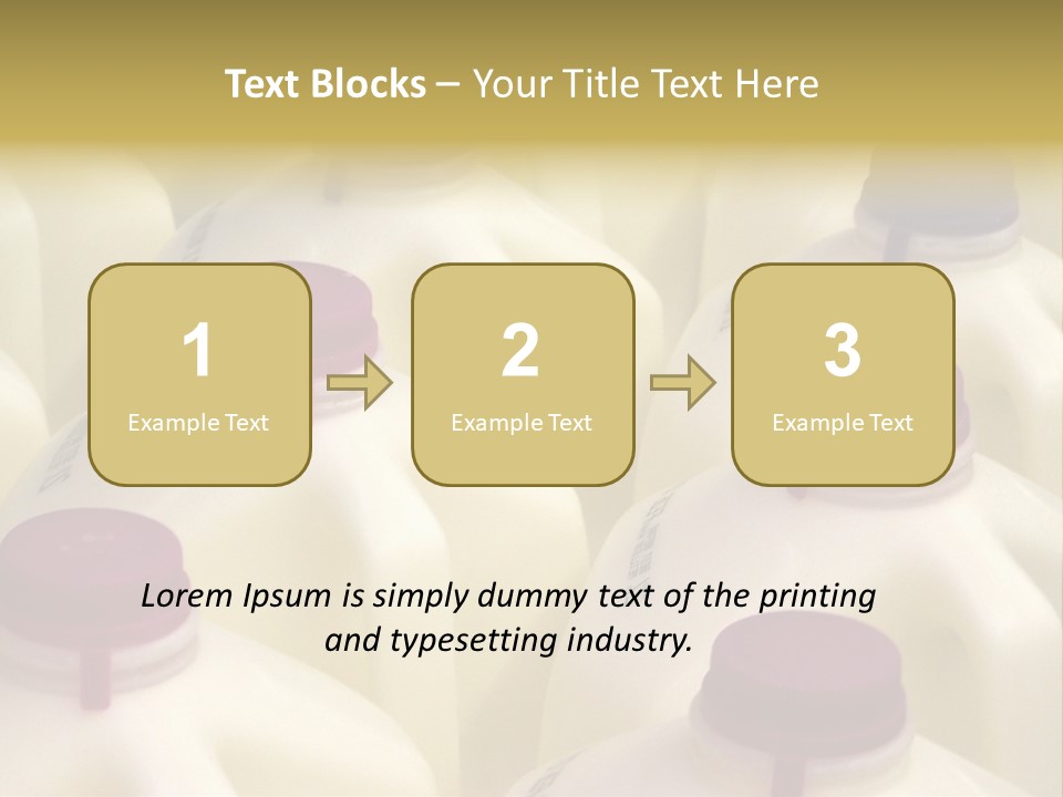 Milk Jugs PowerPoint Template