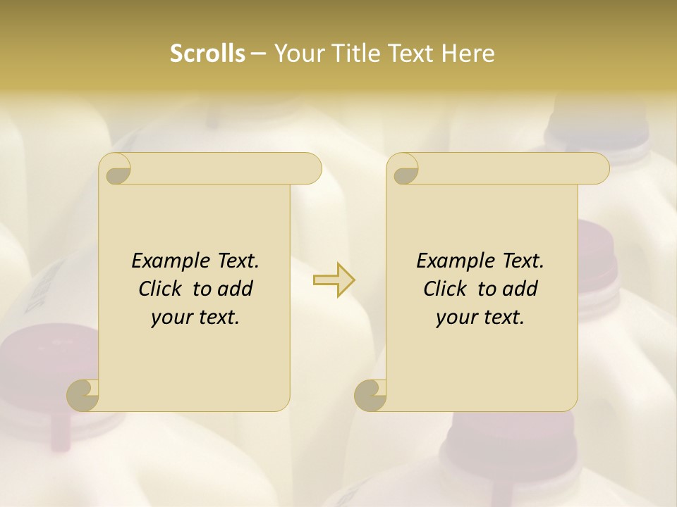 Milk Jugs PowerPoint Template