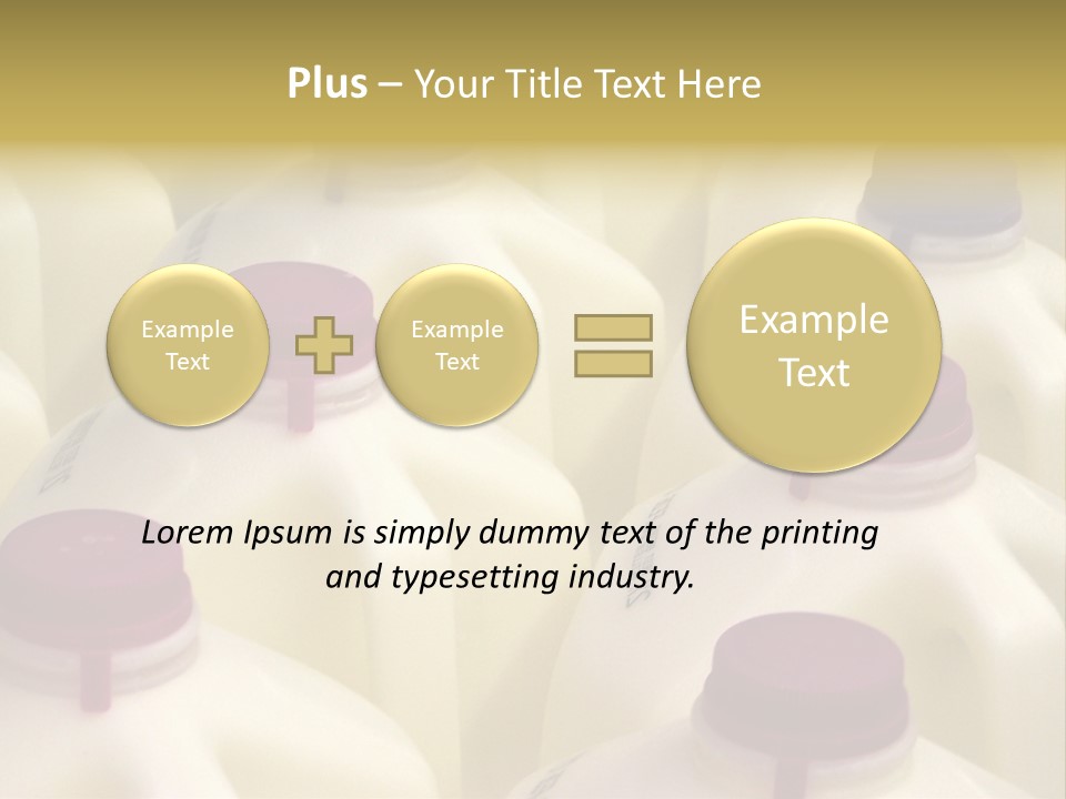Milk Jugs PowerPoint Template