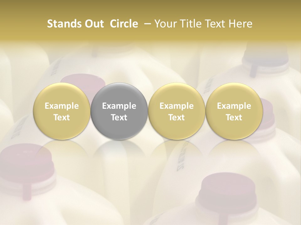 Milk Jugs PowerPoint Template