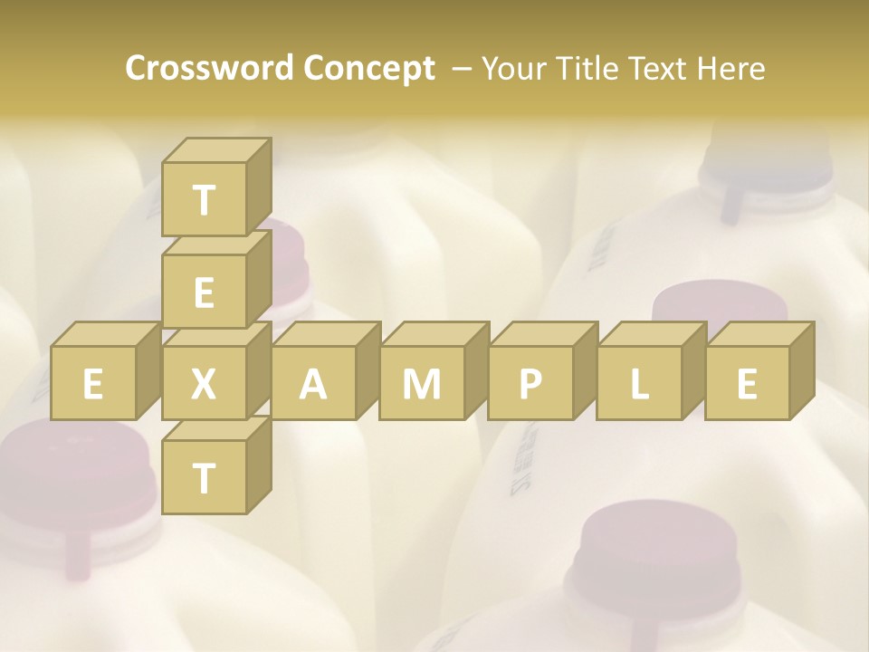 Milk Jugs PowerPoint Template