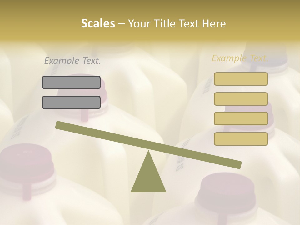 Milk Jugs PowerPoint Template