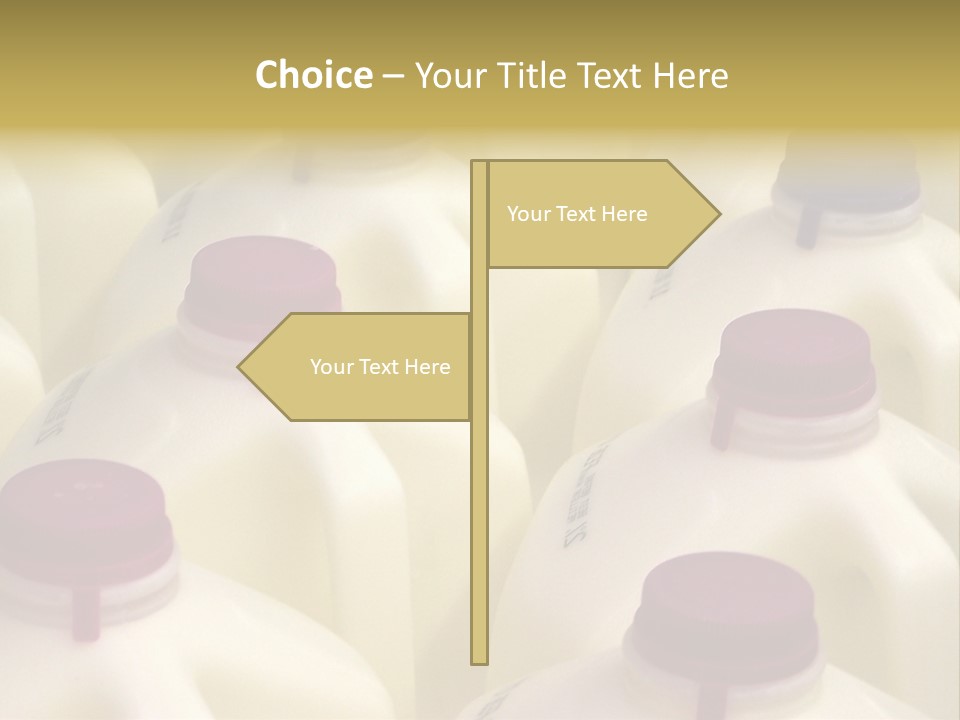 Milk Jugs PowerPoint Template