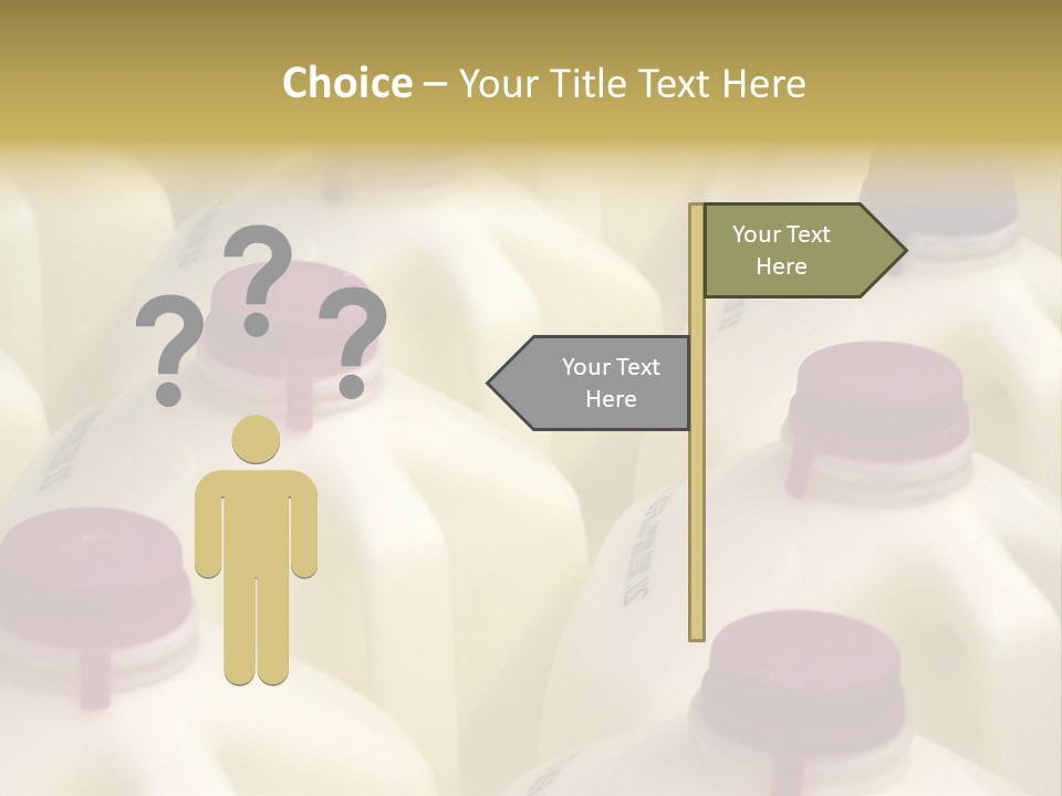 Milk Jugs PowerPoint Template
