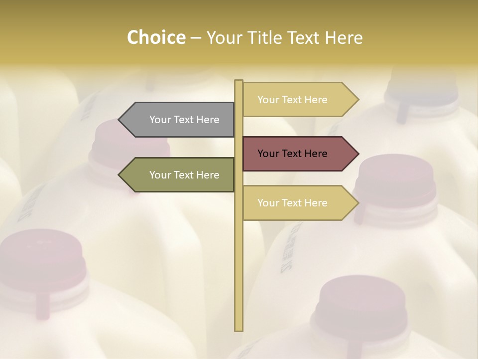 Milk Jugs PowerPoint Template