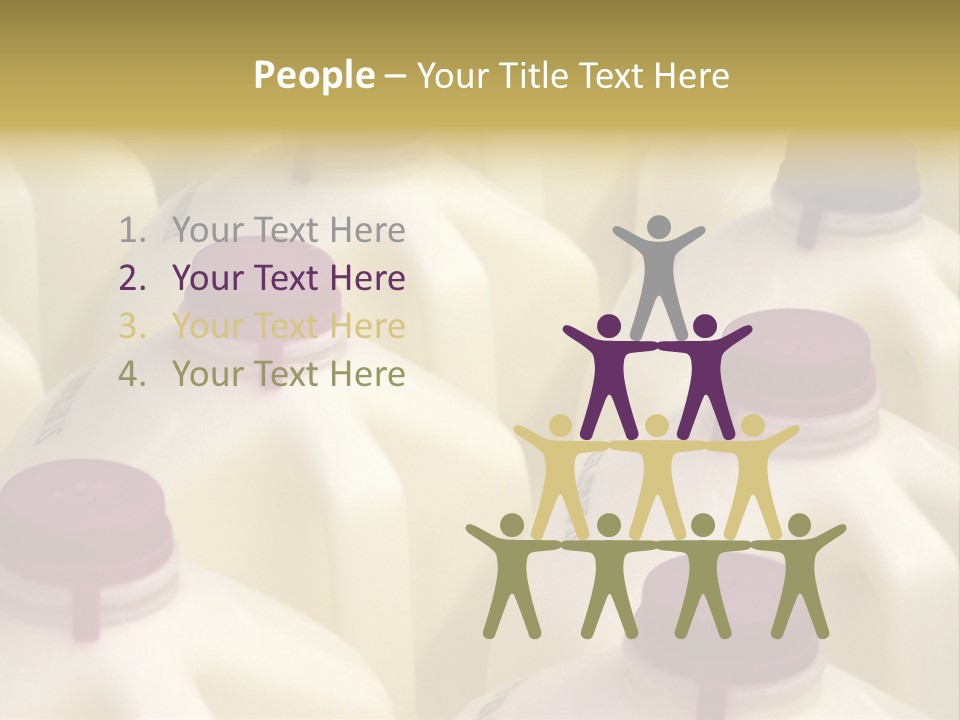 Milk Jugs PowerPoint Template