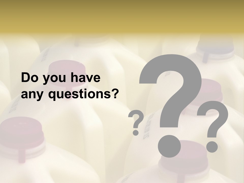 Milk Jugs PowerPoint Template